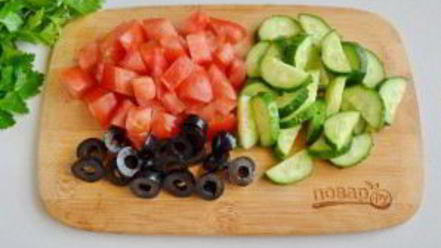 Рецепт салата с брынзой по-гречески