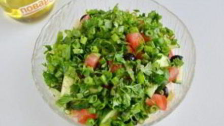 Рецепт салата с брынзой по-гречески