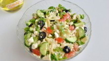 Рецепт салата с брынзой по-гречески