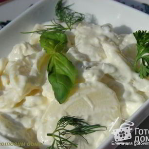 Рецепт Баварского картофелъного салата с огурцом