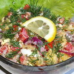 Рецепт Картофельного салата с анчоусами