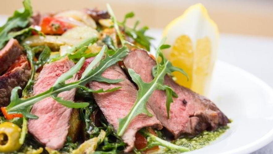 Рецепт картофельного салата с говядиной