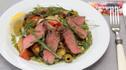 Рецепт картофельного салата с говядиной