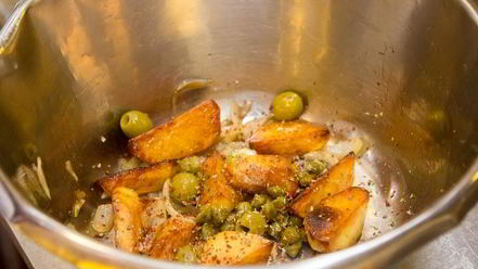 Рецепт картофельного салата с говядиной