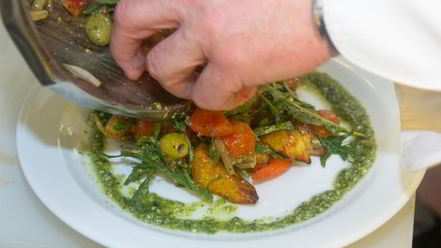 Рецепт картофельного салата с говядиной