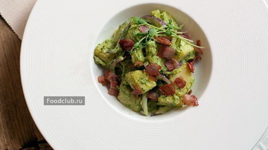 Рецепт картофельного салата с йогуртовым соусом