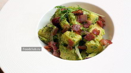 Рецепт картофельного салата с йогуртовым соусом