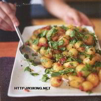 Картофельный салат с консервированным перцем