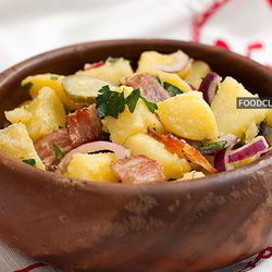 Рецепт Картофельного салата с красным луком