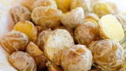 Рецепт картофельного салата с лимоном и базиликом