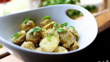 Рецепт картофельного салата с лимоном и базиликом