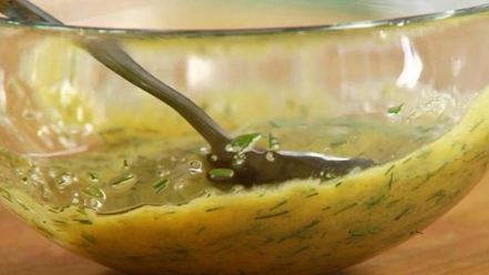 Рецепт картофельного салата с лисичками