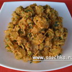 Рецепт Картофельного салата с орехами