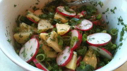 Рецепт Картофельного салата с редисом