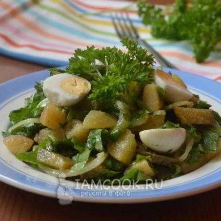 Рецепт Картофельного салата с щавелем