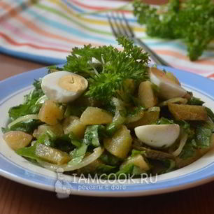 Рецепт Картофельного салата с щавелем