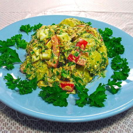 Рецепт Картофельного салата с тунцом