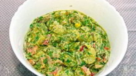 Рецепт картофельного салата с тунцом