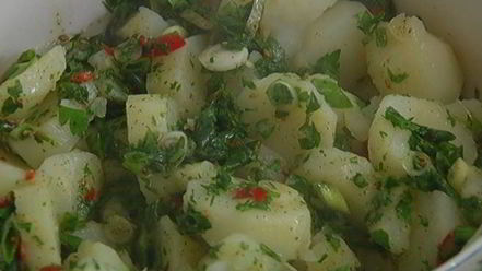 Рецепт картофельного салата с восточными пряностями