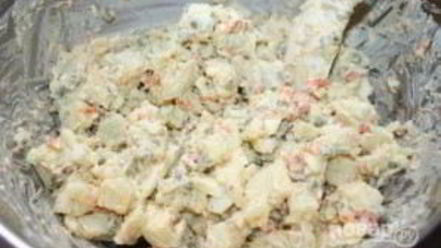 Рецепт картофельного салата с яйцом