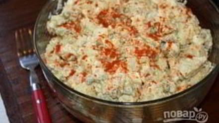 Рецепт картофельного салата с яйцом