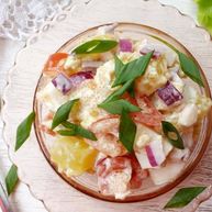 Рецепт Картофельного салата с заправкой из икры