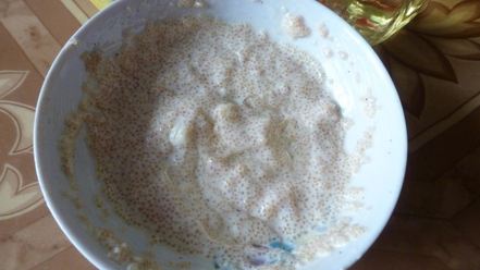 Рецепт картофельного салата с заправкой из икры