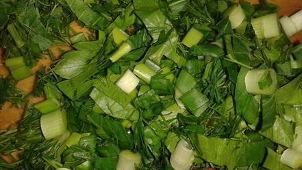 Рецепт картофельного салата со шпинатом