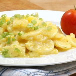 Рецепт Салата из молодого картофеля с зеленым луком