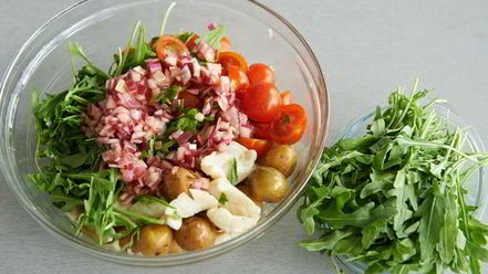 Рецепт салата из молодого картофеля