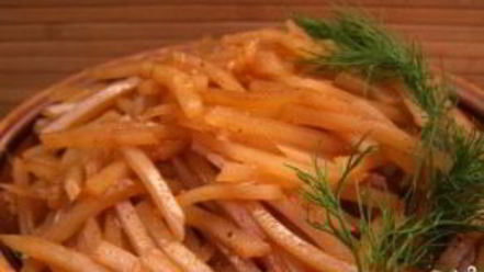 Рецепт салата картофельного корейского