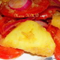 Рецепт Салата картофельного с помидорами