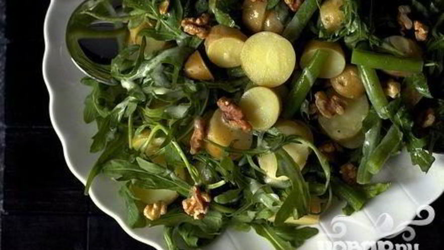 Рецепт салата с картофелем и фасолью