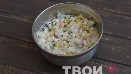 Рецепт салата с картофелем и кукурузой