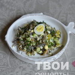 Рецепт Салата с картофелем и морской капустой