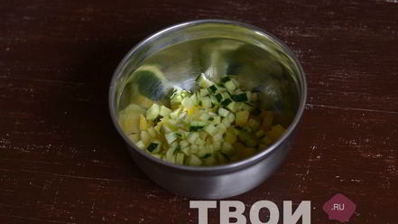 Рецепт салата с картофелем и морской капустой