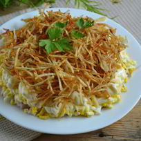 Рецепт Салата с картофельной стружкой