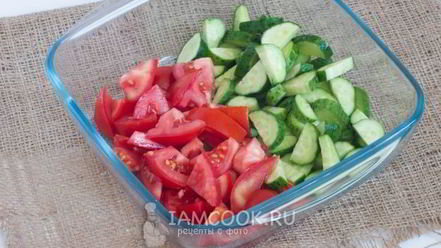 Рецепт салата с запеченным картофелем