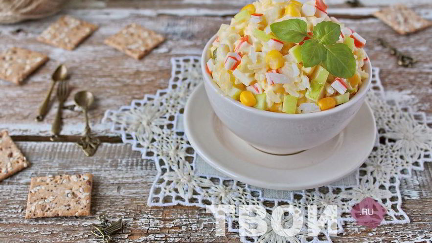 Рецепт крабового салата
