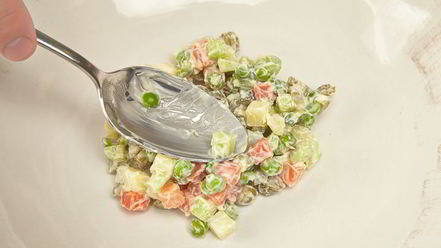 Рецепт говяжьего языка с оливье