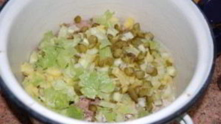 Рецепт классического французского салата оливье