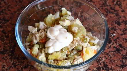 Рецепт классического салата оливье с курицей
