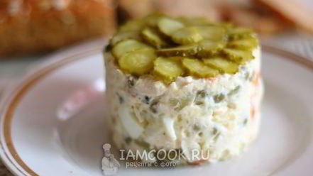 Рецепт классического салата оливье с курицей