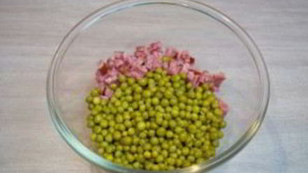 Рецепт оливье классический с колбасой