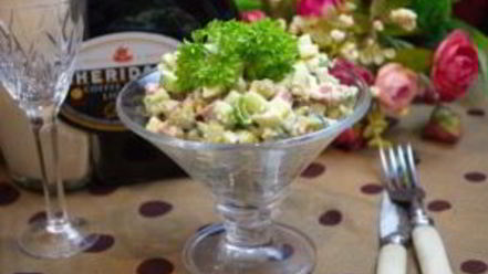 Рецепт оливье классический с колбасой