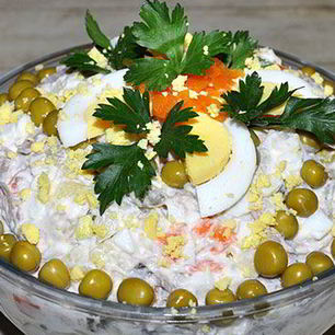 Рецепт Оливье с индейкой — самого вкусного