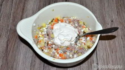 Рецепт оливье с индейкой — самого вкусного