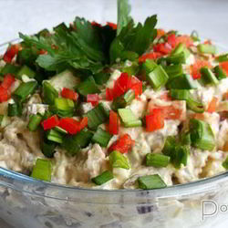 Рецепт Оливье с отварным языком