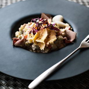 Рецепт Оливье с уткой