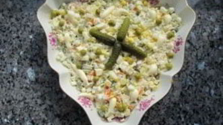 Рецепт оливье в тарталетках